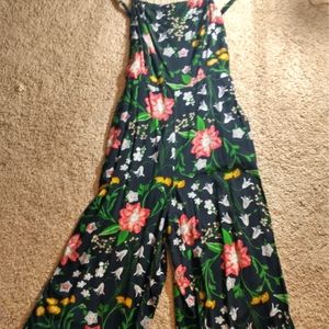 Old Navy Floral Capri Jumpsuit